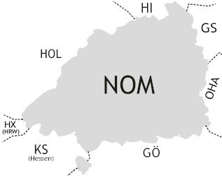 Nachbarlandkreise des Landkreis Northeim