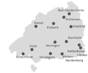 Städte und Gemeinden im Landkreis Northeim 